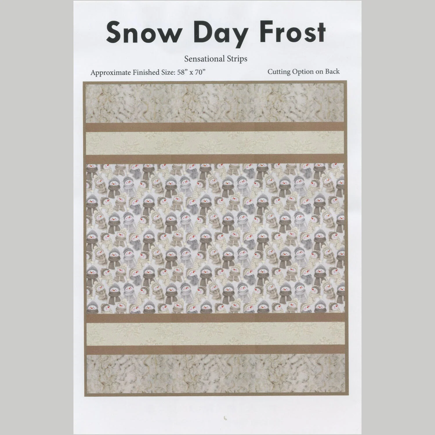 Snowday Sensational Strips Cuddle Quilt Kit - Image 3