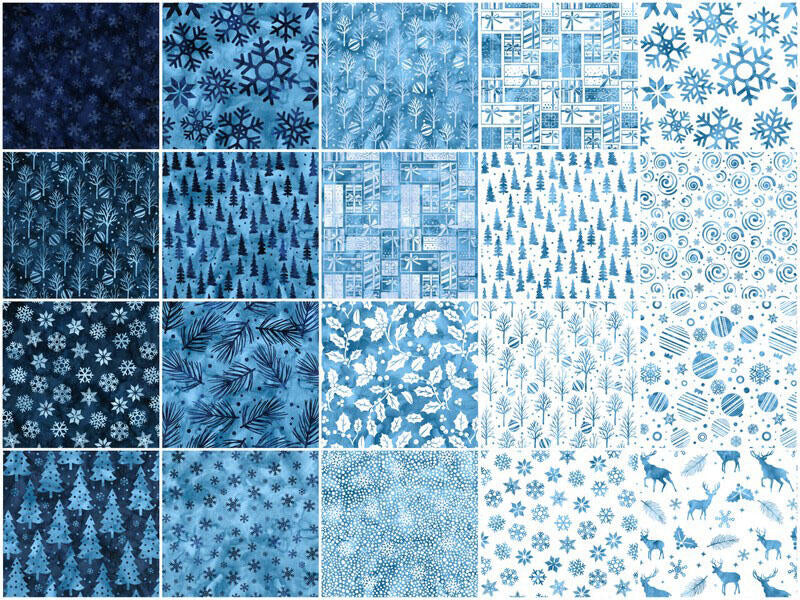 Snowfall Batiks Strips - Image 3