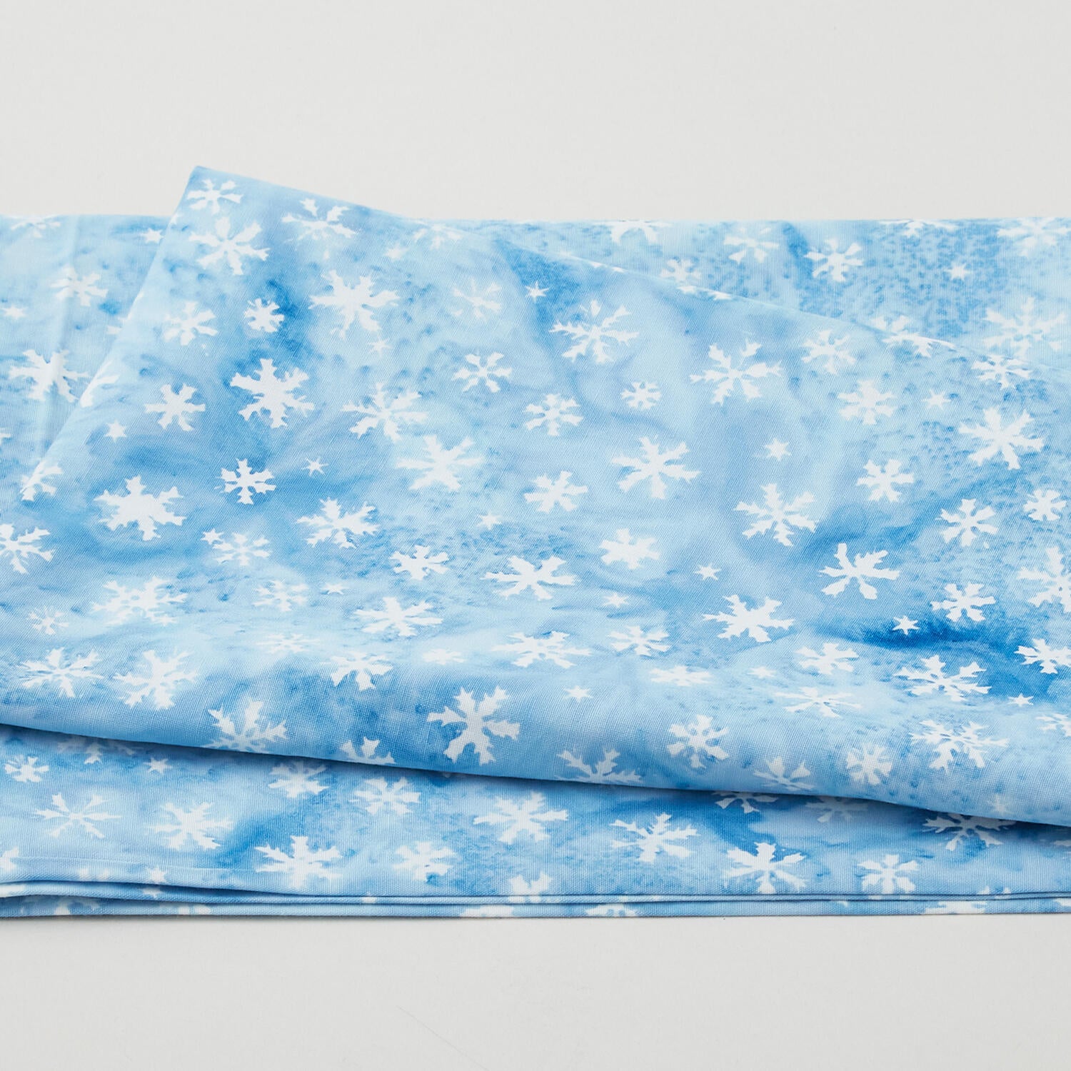 Snowflakes - Powder Blue Batik 3 Yard Cut