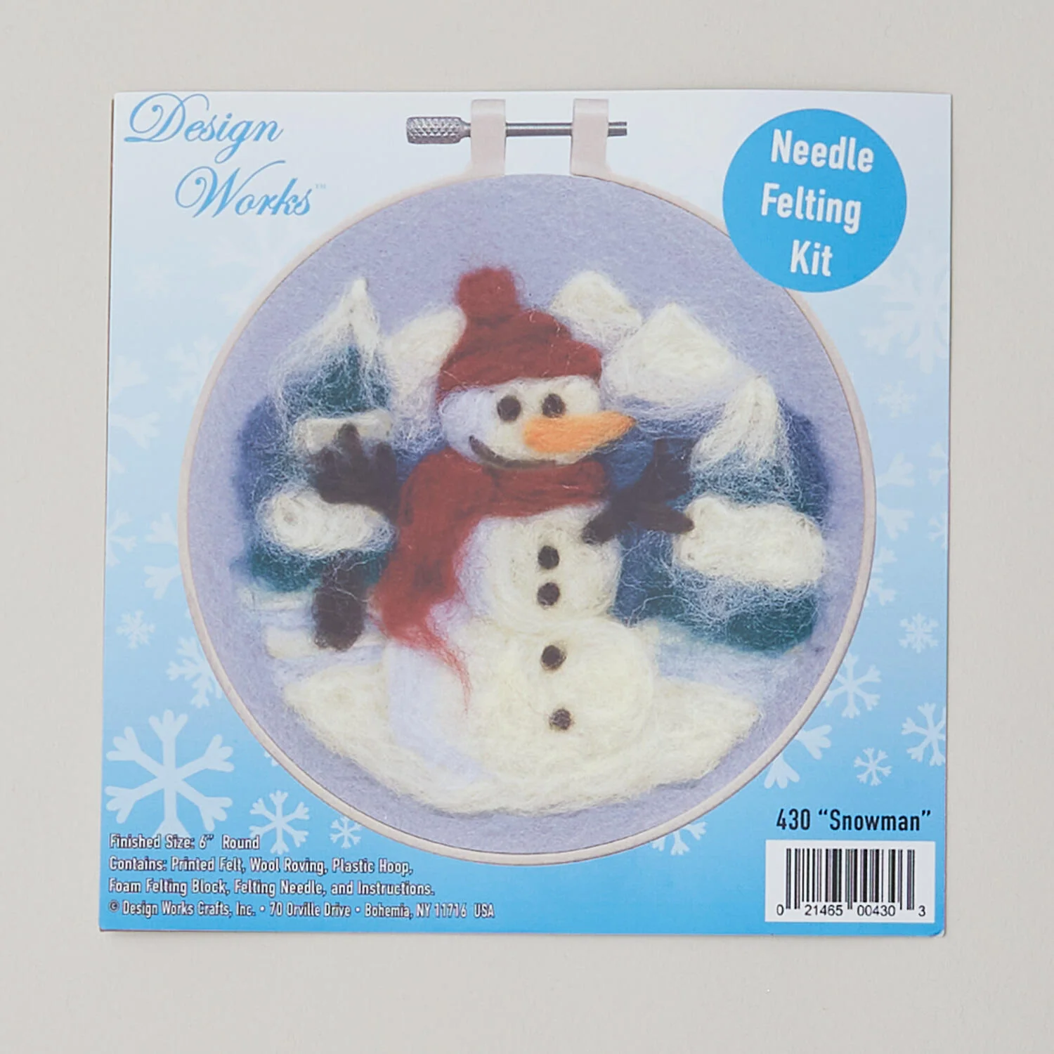 Snowman Needle Felting Kit - Image 3
