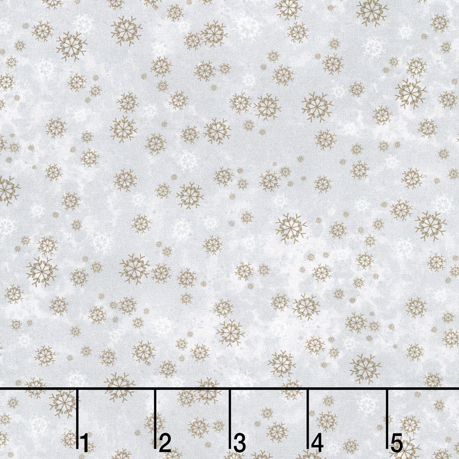 Snowy Fable - Snowflake Grey Yardage