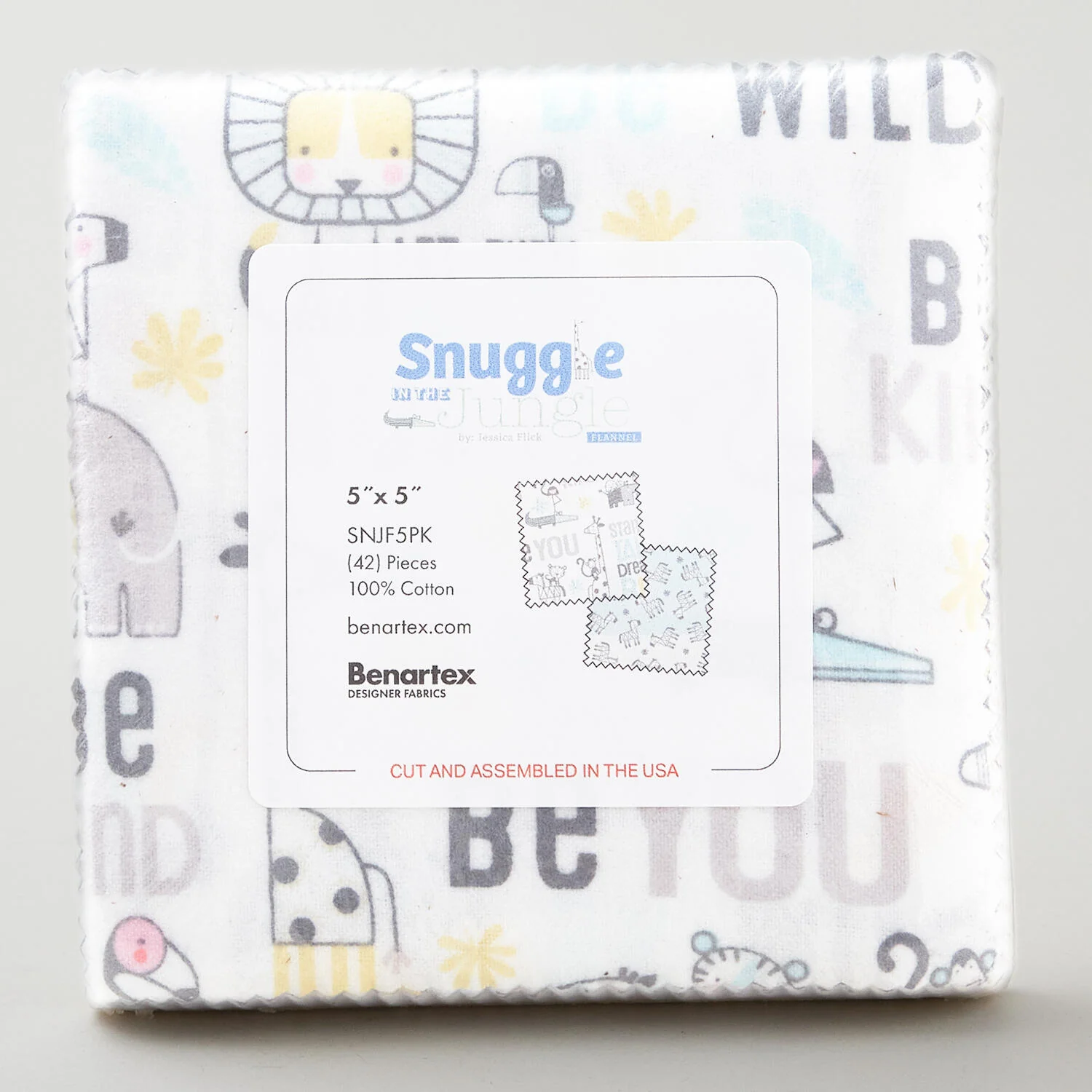 Snuggle in the Jungle Flannel Favorites Charm Pack - Image 2