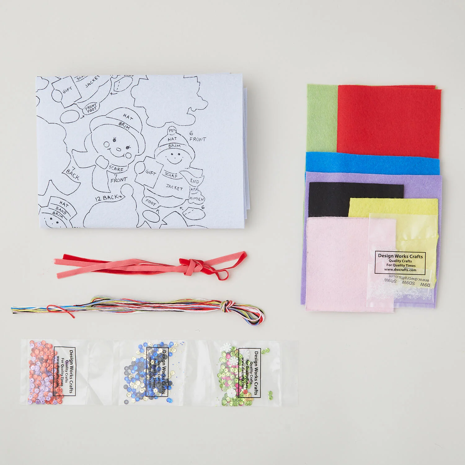 So Many Snowmen Felt Ornaments Kit - Image 2