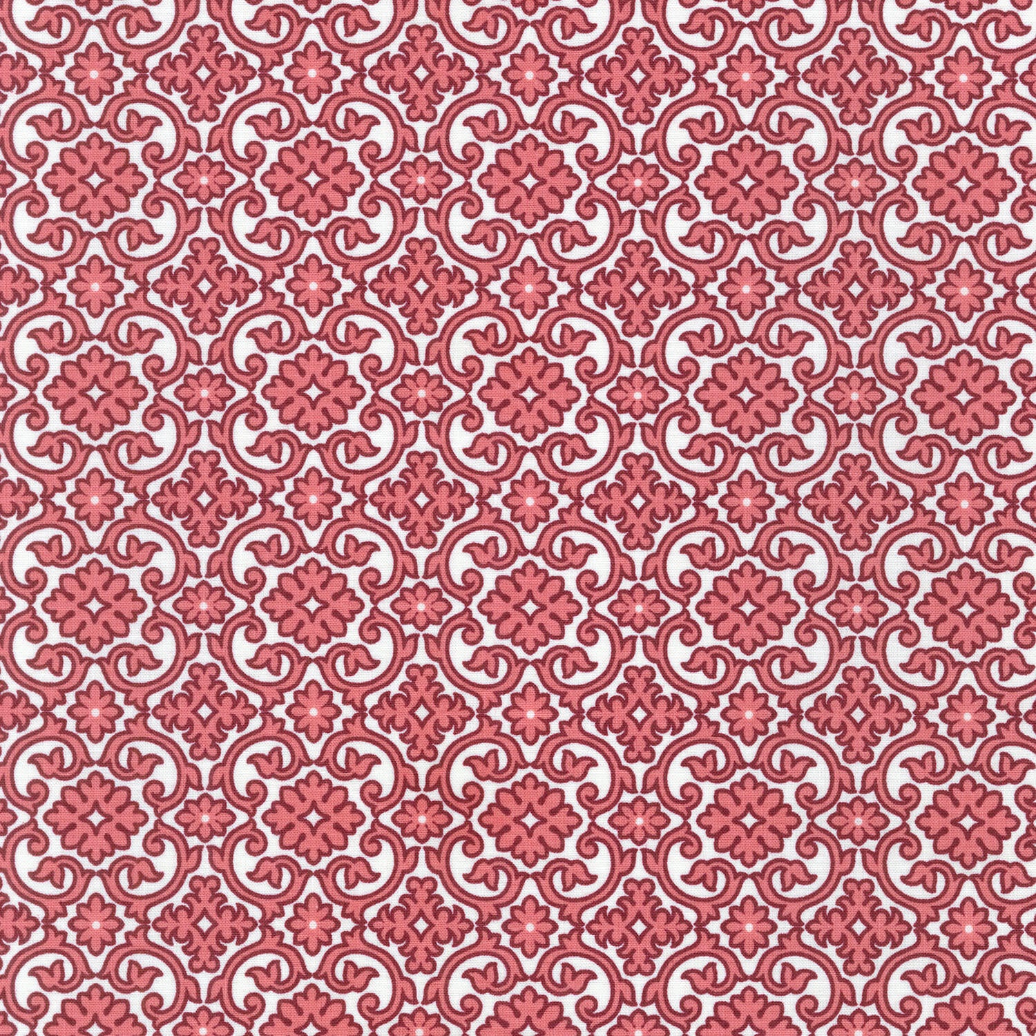 Softly - Damask Red 2 Yard Cut - Image 2