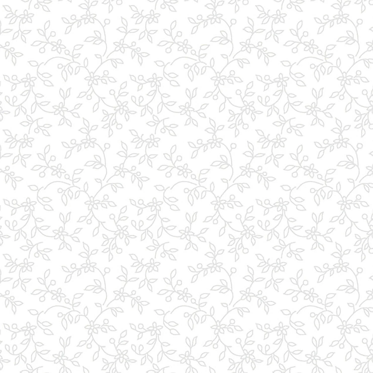 Solitaire Whites - Ultra White Lacy Vines 8 Yard Bolt - Image 3
