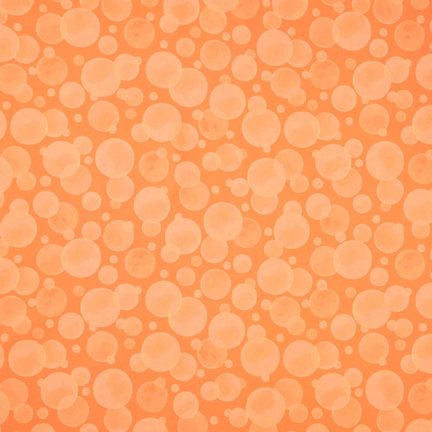 Space Monsters - Bubbles Orange Yardage
