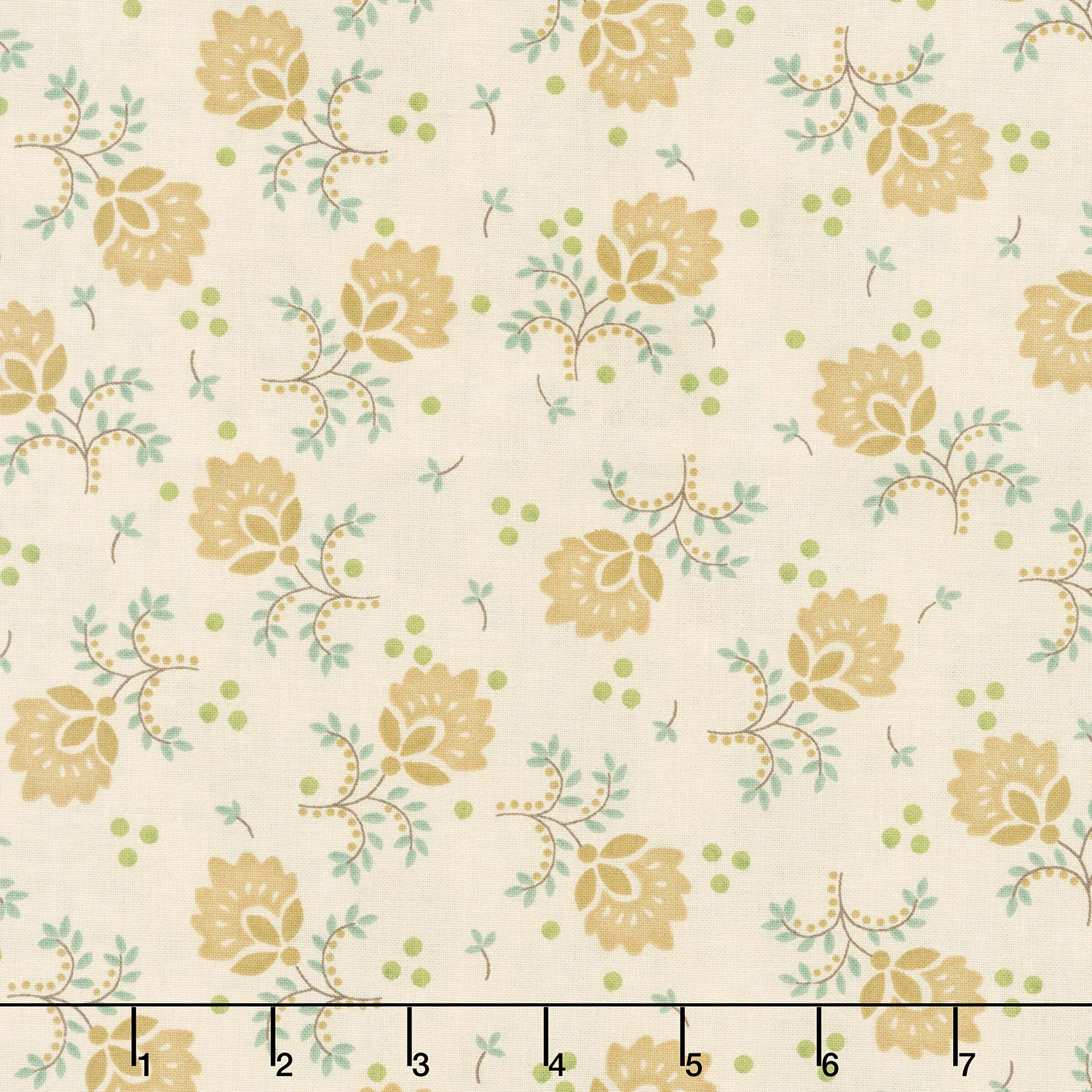 Spiced Favorites - Delicate Floral Wheat 108" Wide Backing