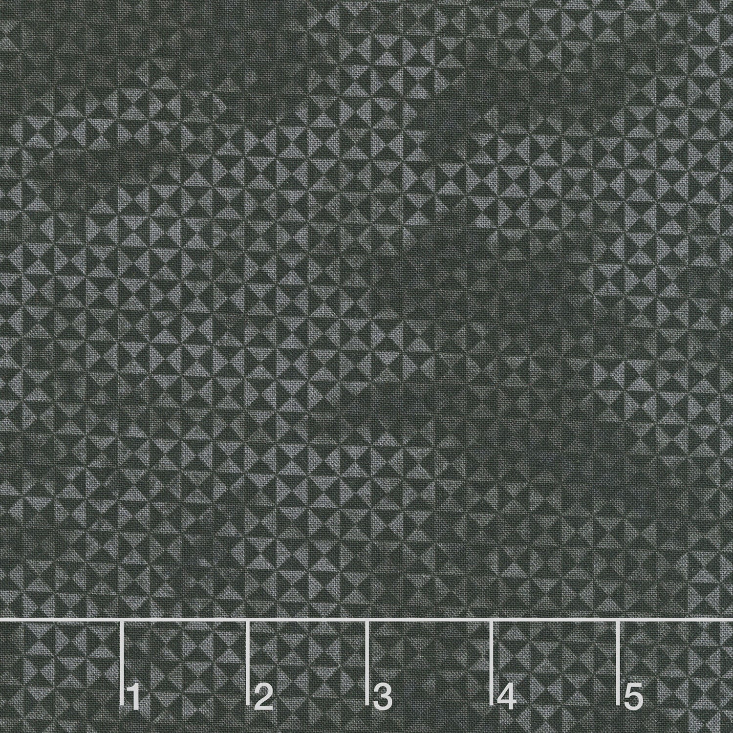 Spooky Stitches - Patchwork Geo Black Yardage