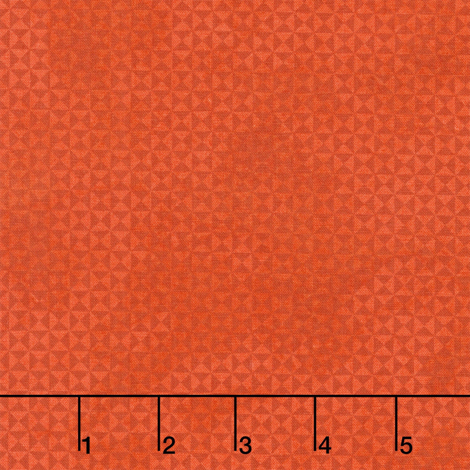 Spooky Stitches - Patchwork Geo Orange Yardage