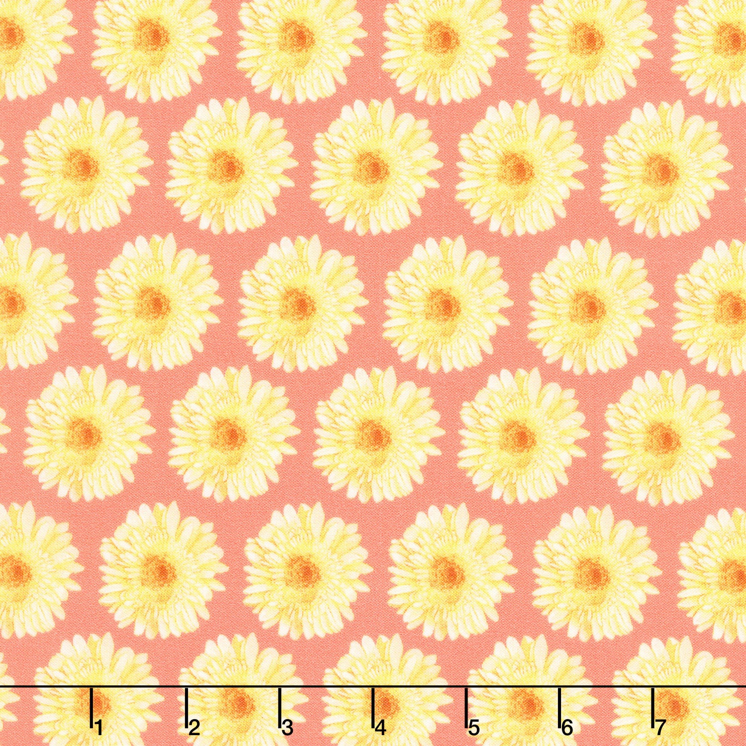 Spring Dreams - Mod Daisy Coral Yardage