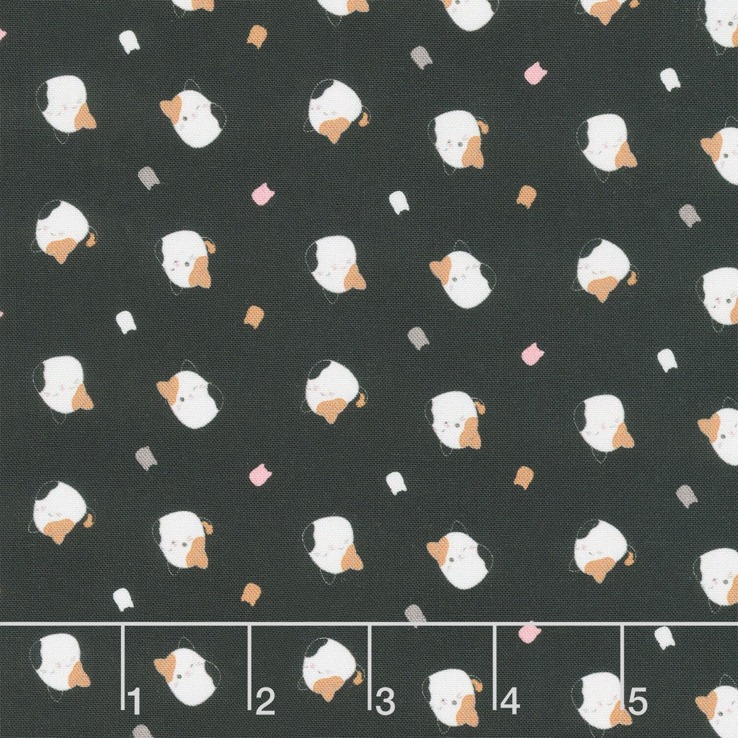 Squishmallows - Cat Toss Black Yardage