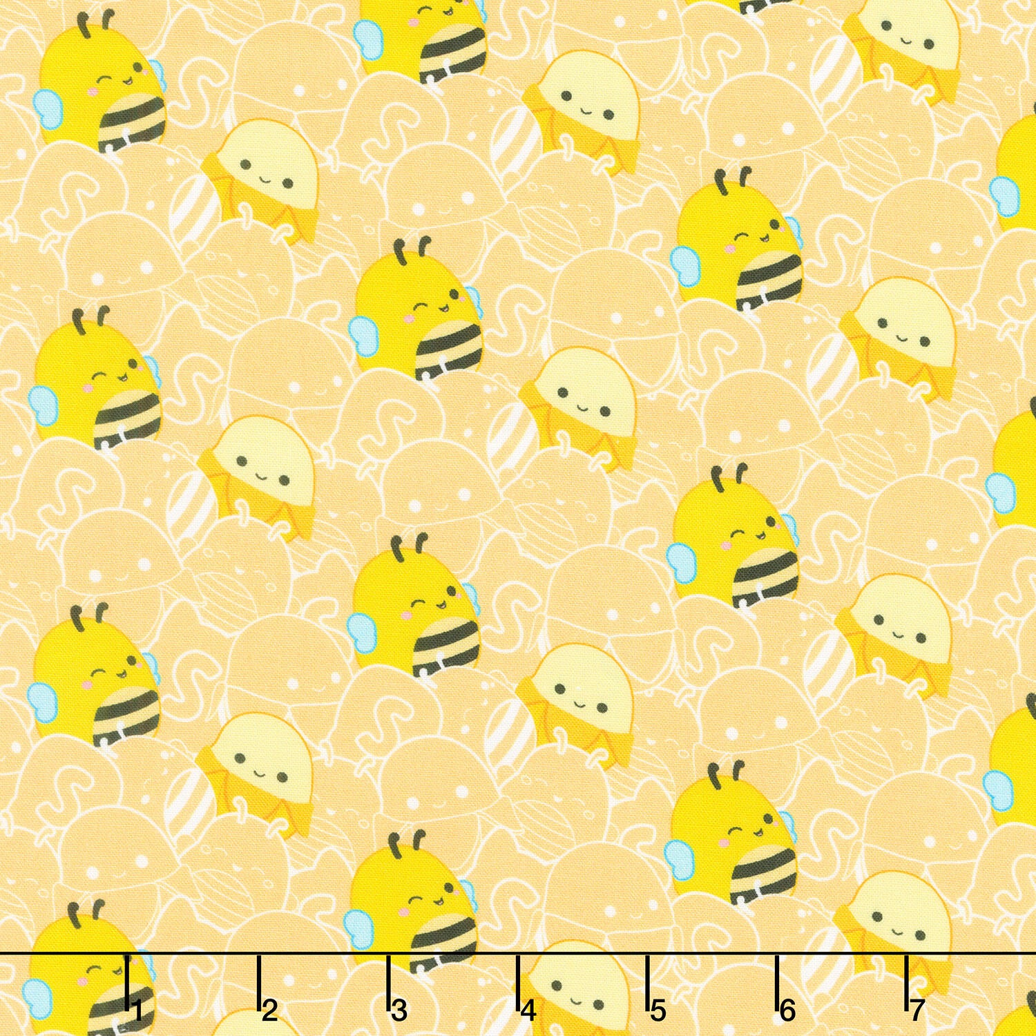 Squishmallows - Yellow Squad Yellow Yardage