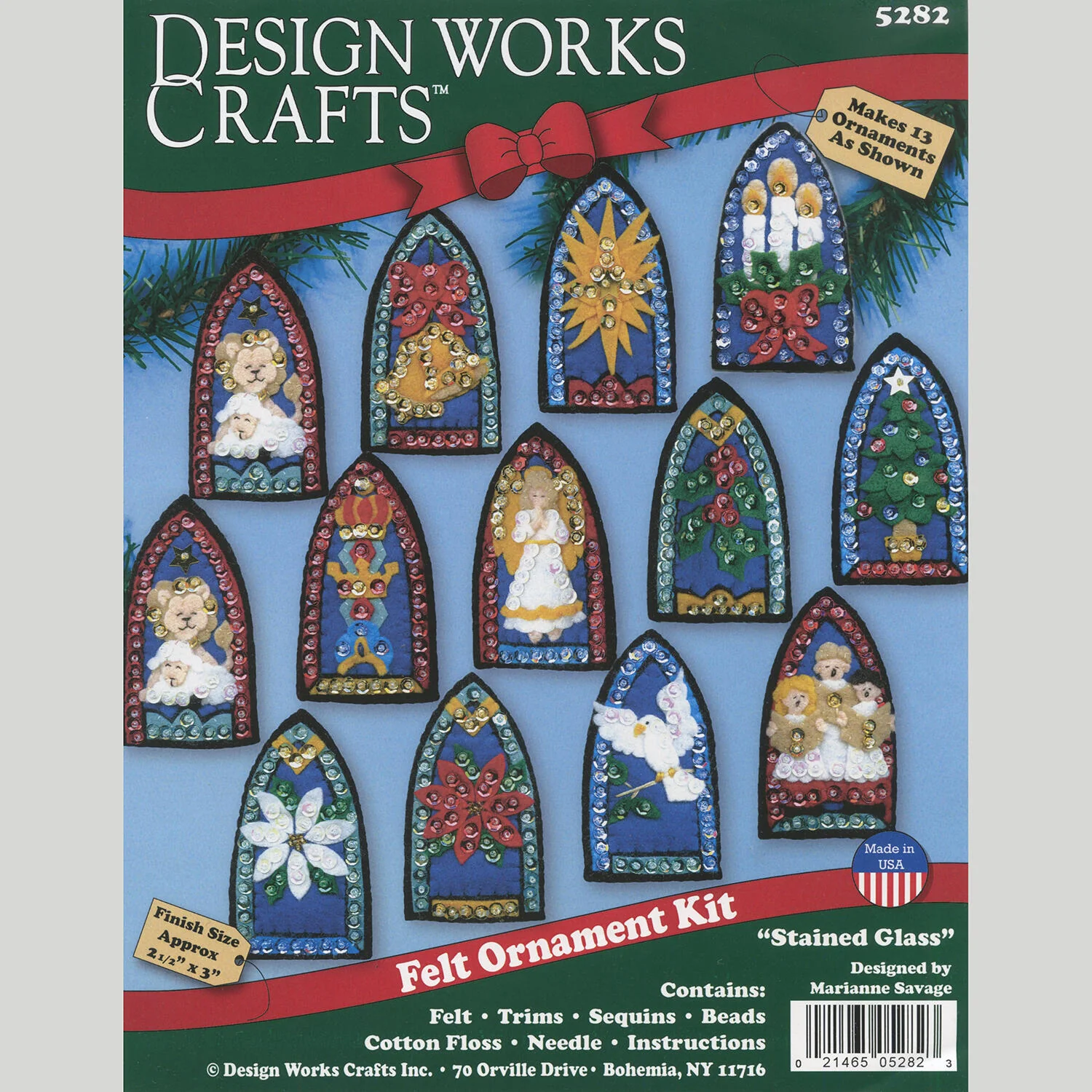 Stained Glass Felt Ornaments Kit - Image 3