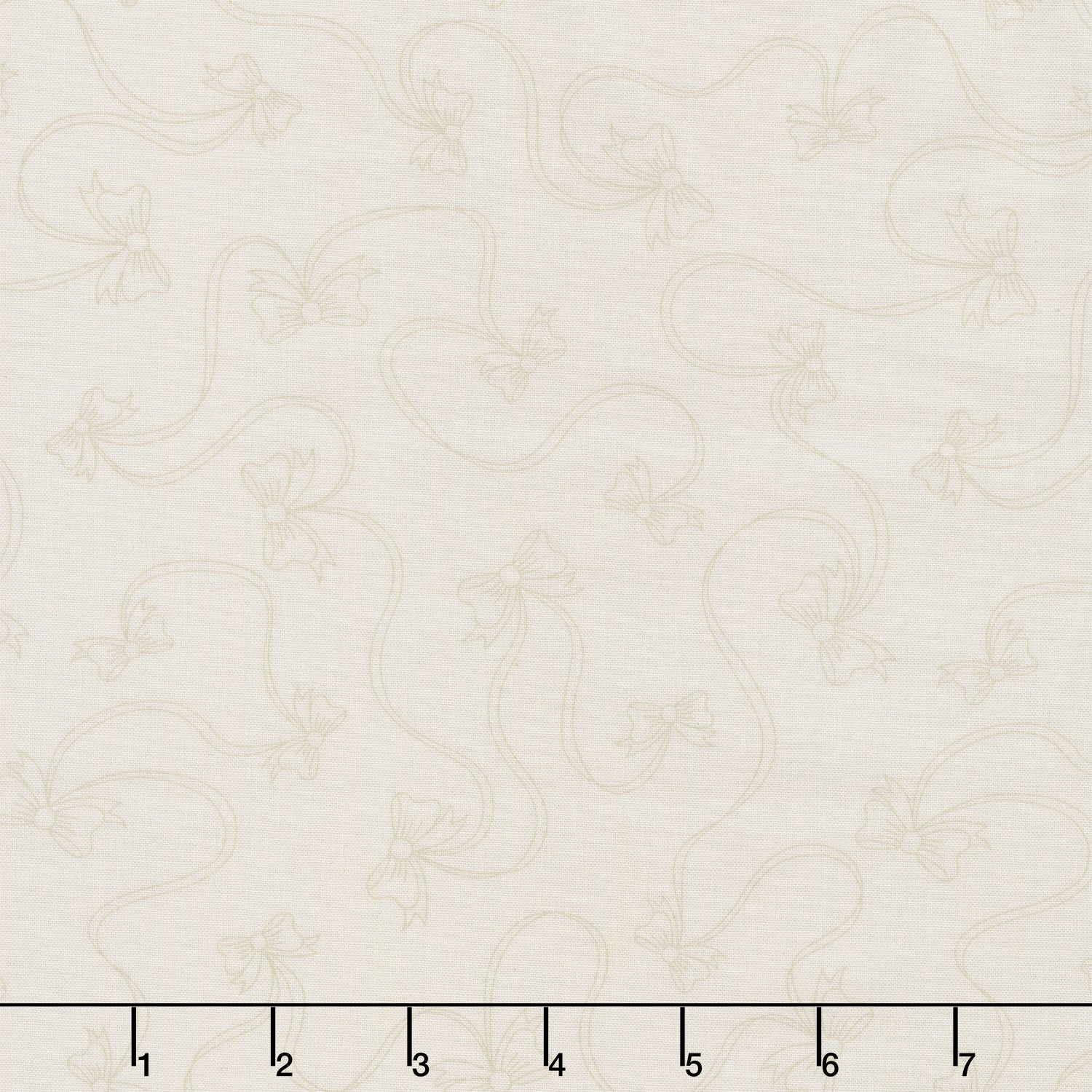 Star Spangled Beauty - Bows Soft White Yardage