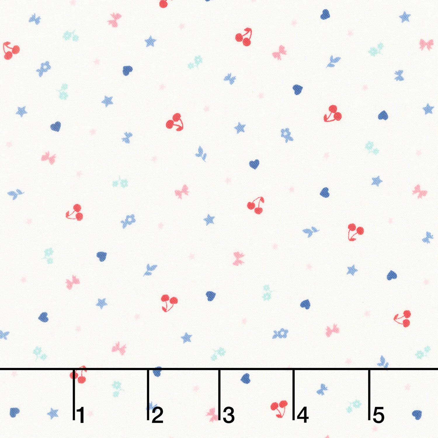 Star Spangled Beauty - Teeny Tinys Soft White Yardage