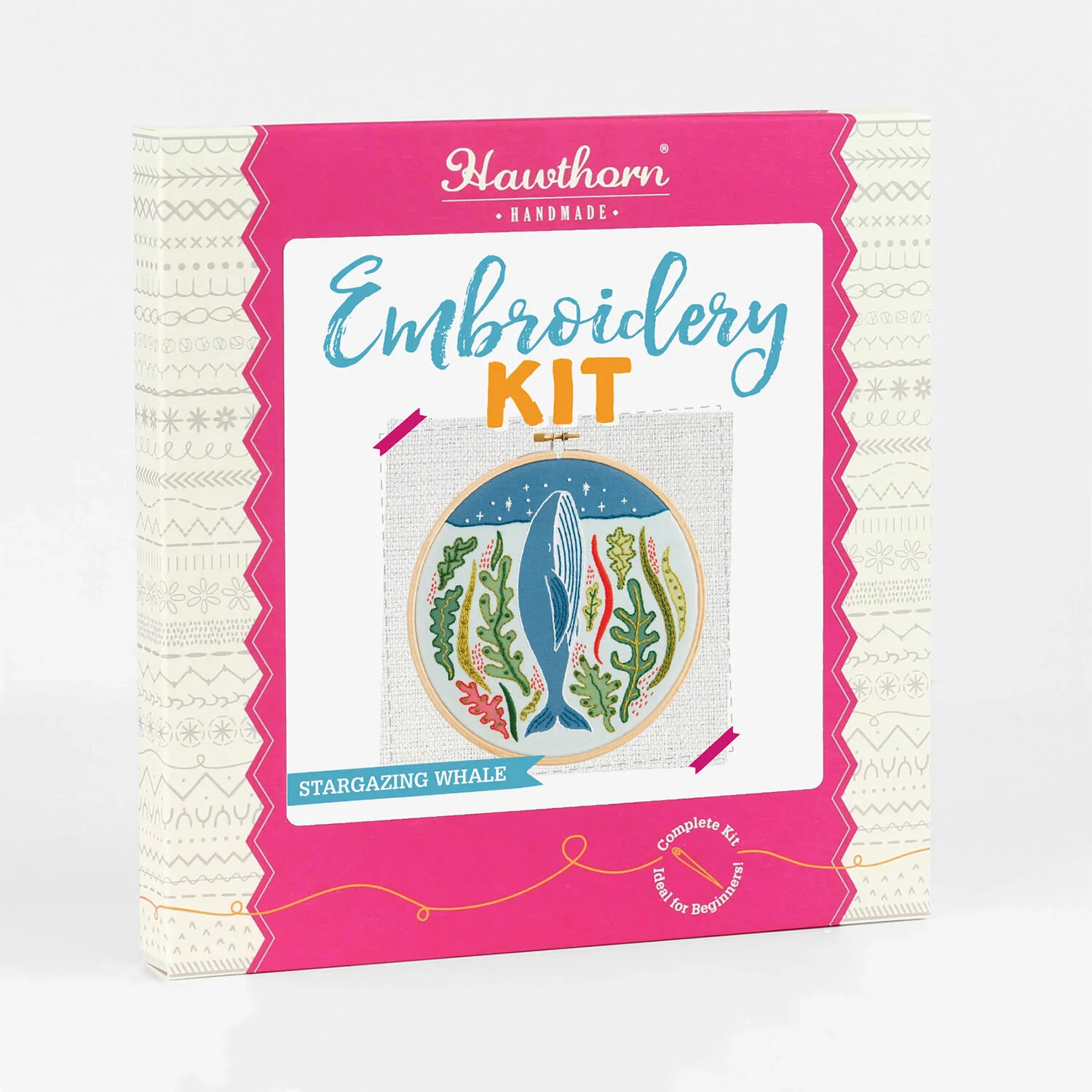 Stargazing Whale Embroidery Kit - Image 3