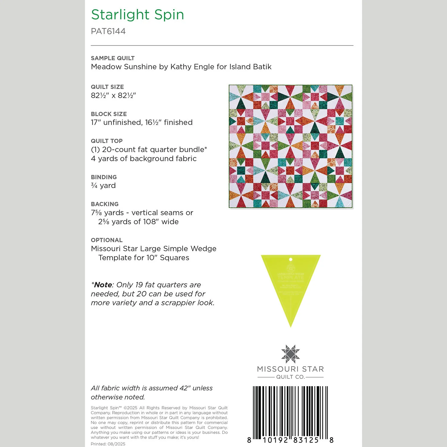Starlight Spin Quilt Pattern by Missouri Star - Image 2
