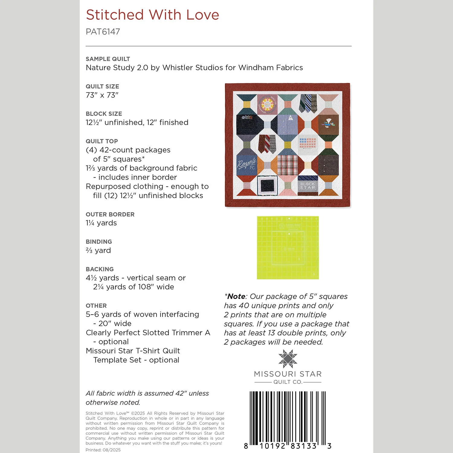 Stitched With Love Quilt Pattern by Missouri Star - Image 2