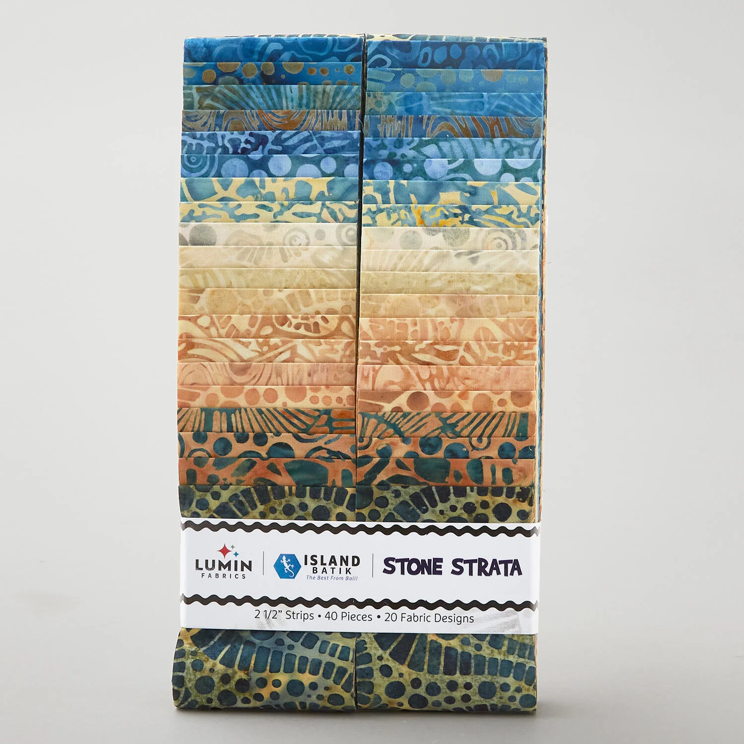 Stone Strata Batiks Strips - Image 2