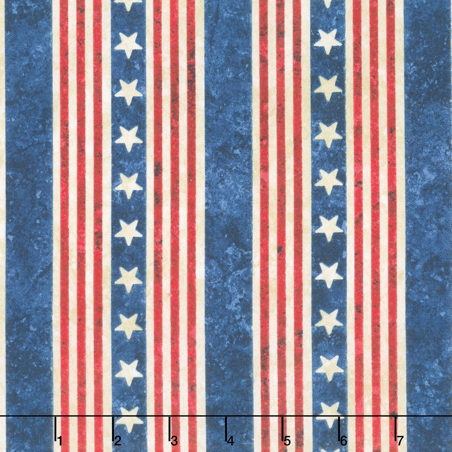 Stonehenge - Stars and Stripes Stripe Beige Multi Yardage
