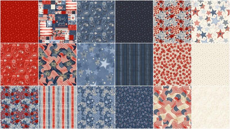 Stripes and Stars Fat Quarter Bundle - Image 3