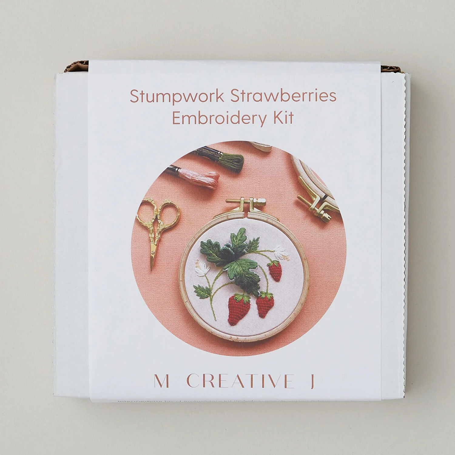 Stumpwork Strawberries Embroidery Kit - Image 3