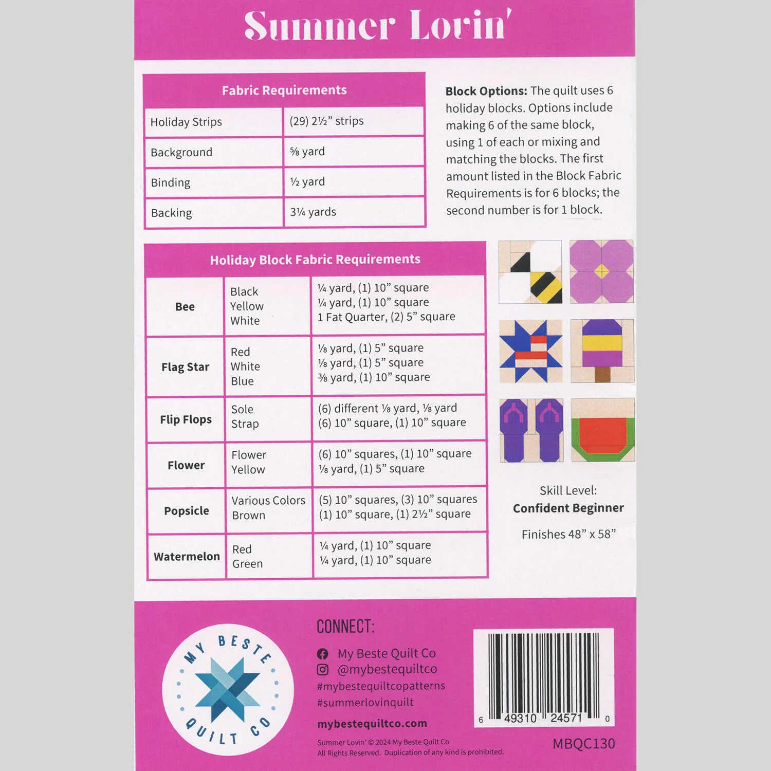 Summer Lovin' Quilt Pattern - Image 2
