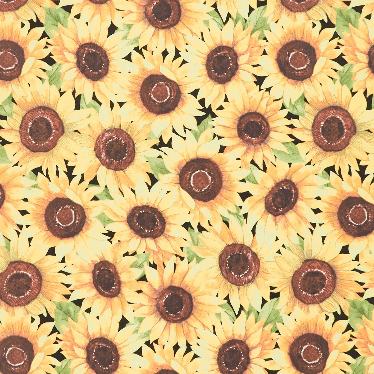 Sunflower Splendor - Packed Sunflowers Multi Yardage