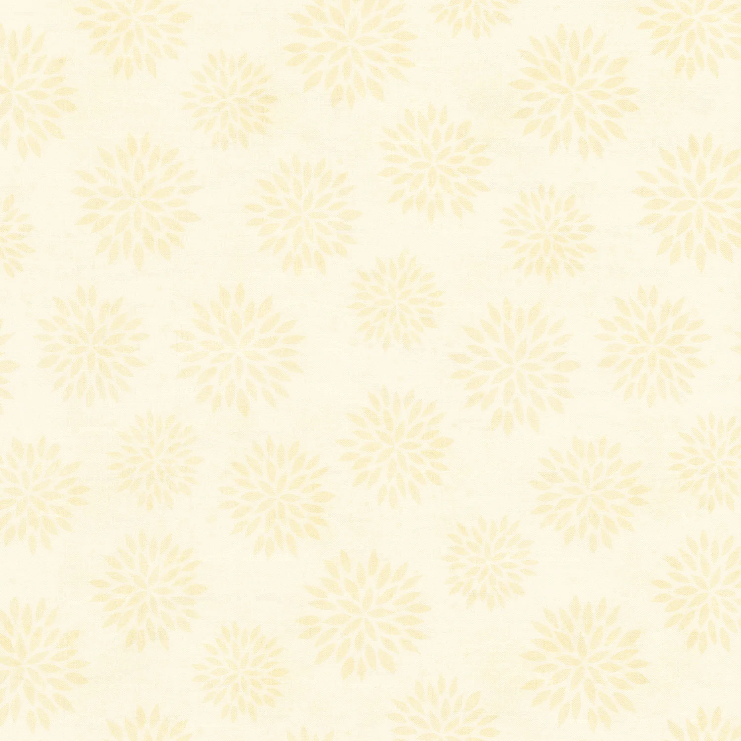 Sunflower Splendor - Tonal Flowers Cream Yardage