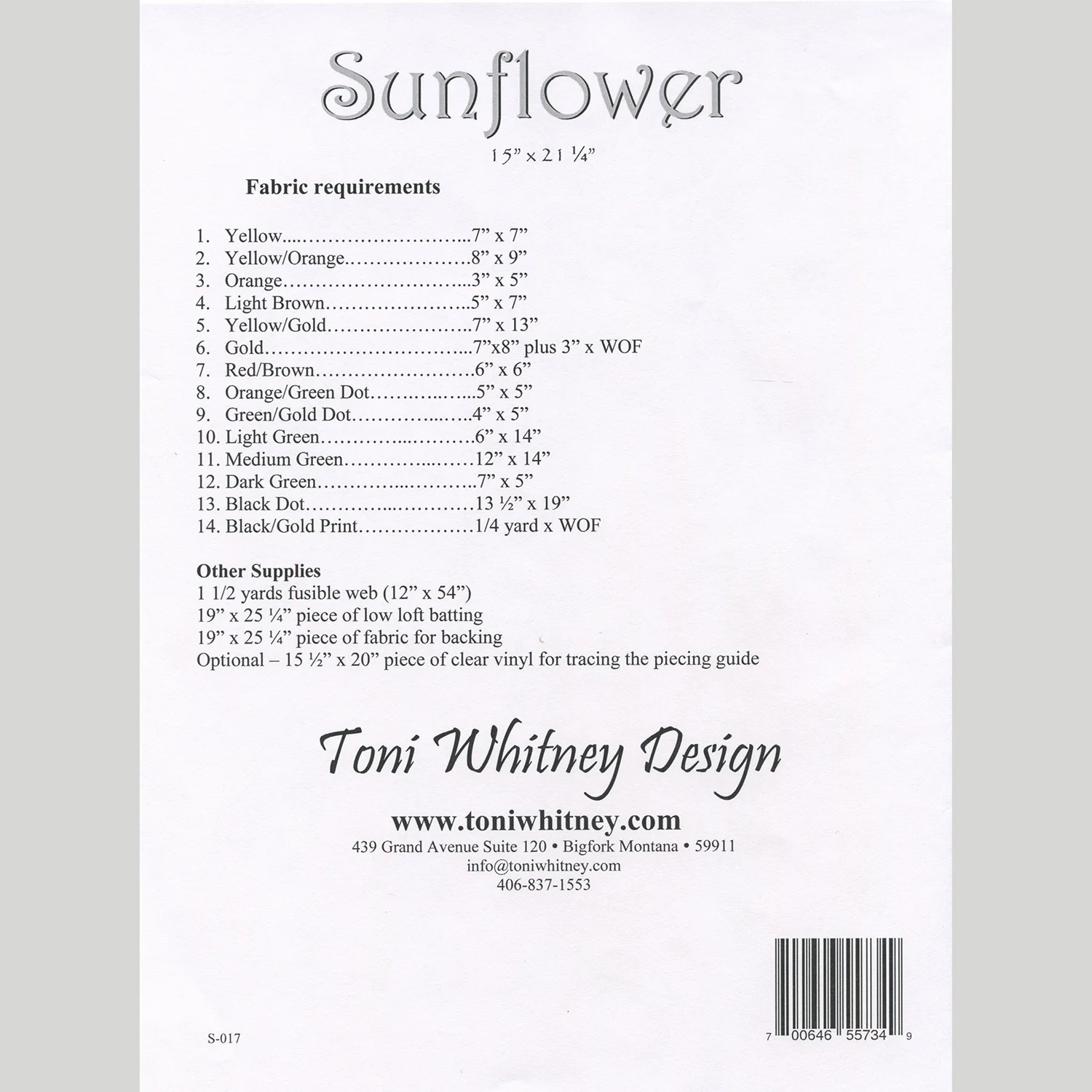 Sunflower Wall Hanging Pattern - Image 2