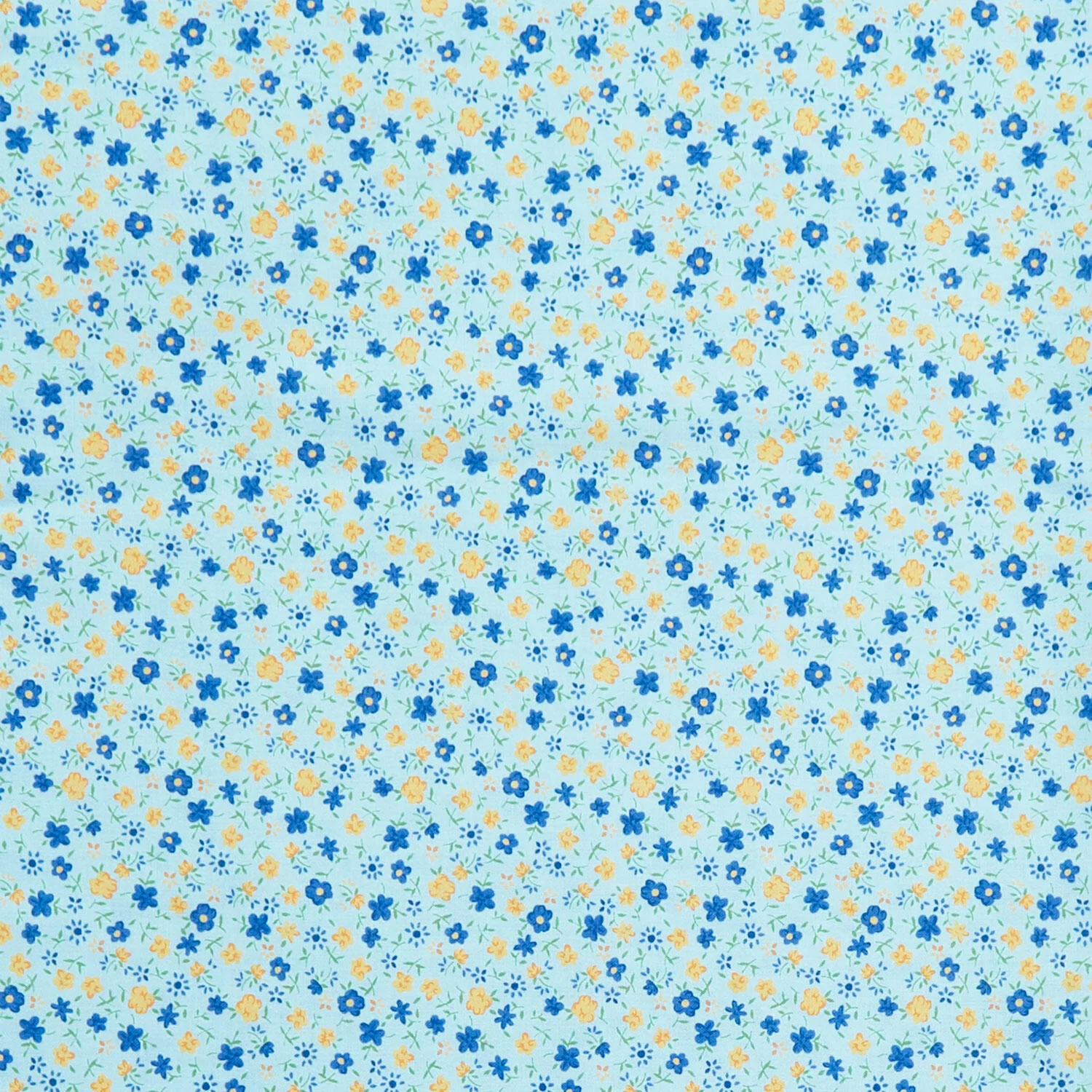 Sunlit Splendor Favorites - Tiny Packed Flowers Light Blue 2 Yard Cut - Image 2