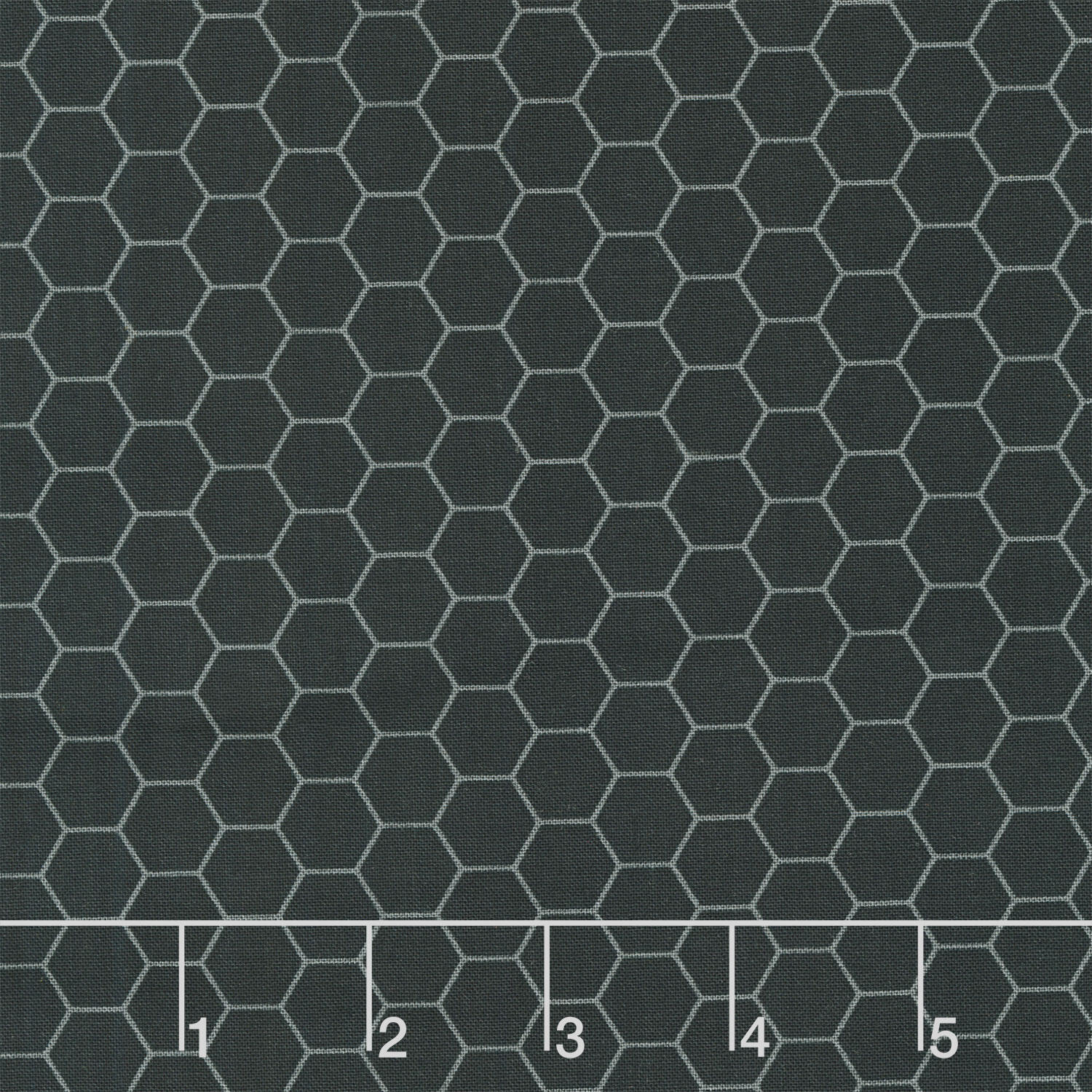 Sunny Honey - Honeycomb Black Yardage