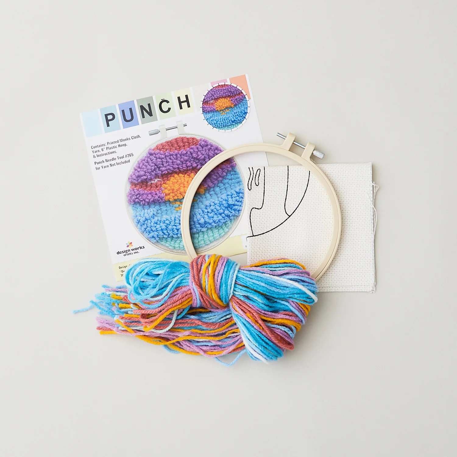 Sunrise Punch Needle Embroidery Kit - Image 2