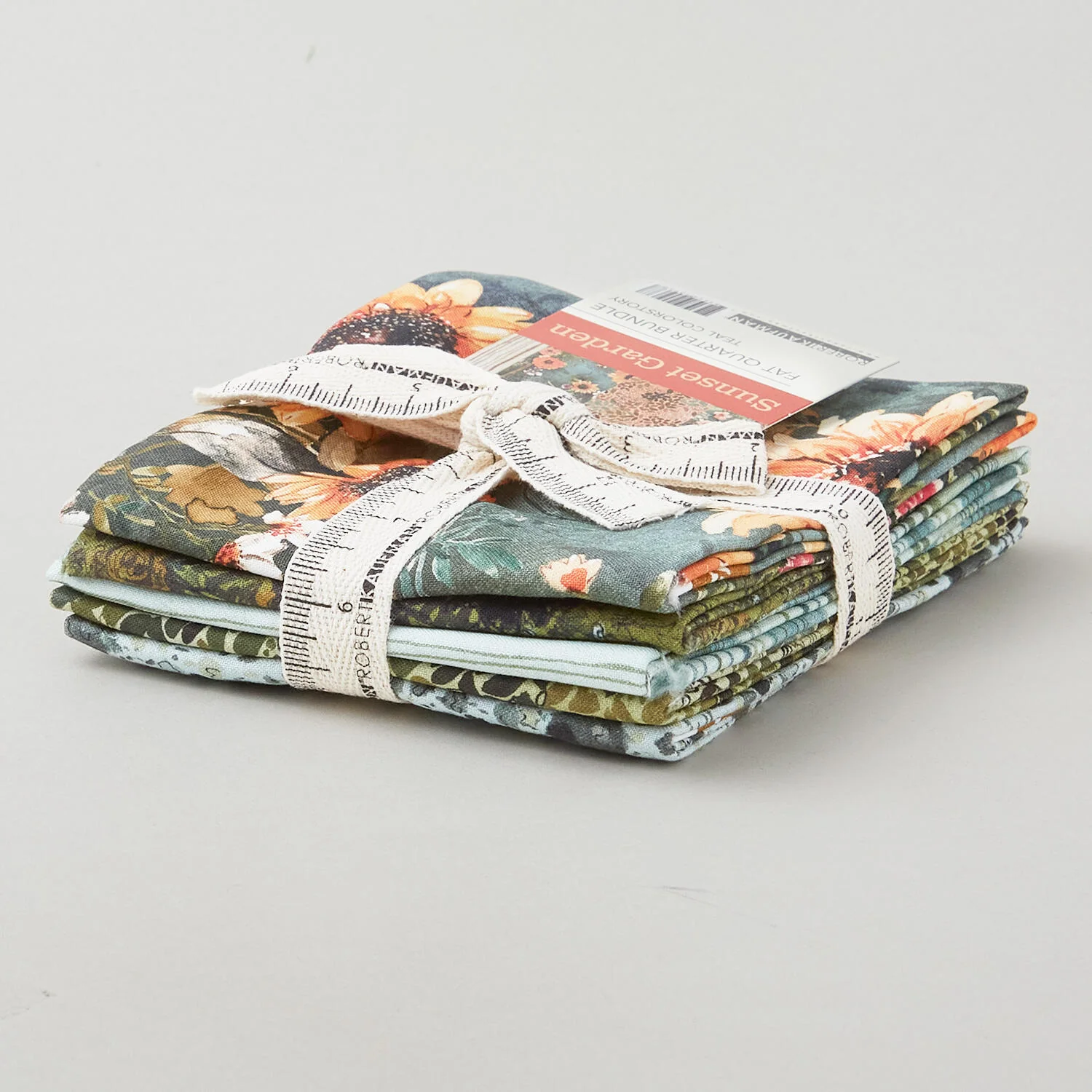 Sunset Garden Favorites Teal Fat Quarter Bundle - 5 Piece - Image 2