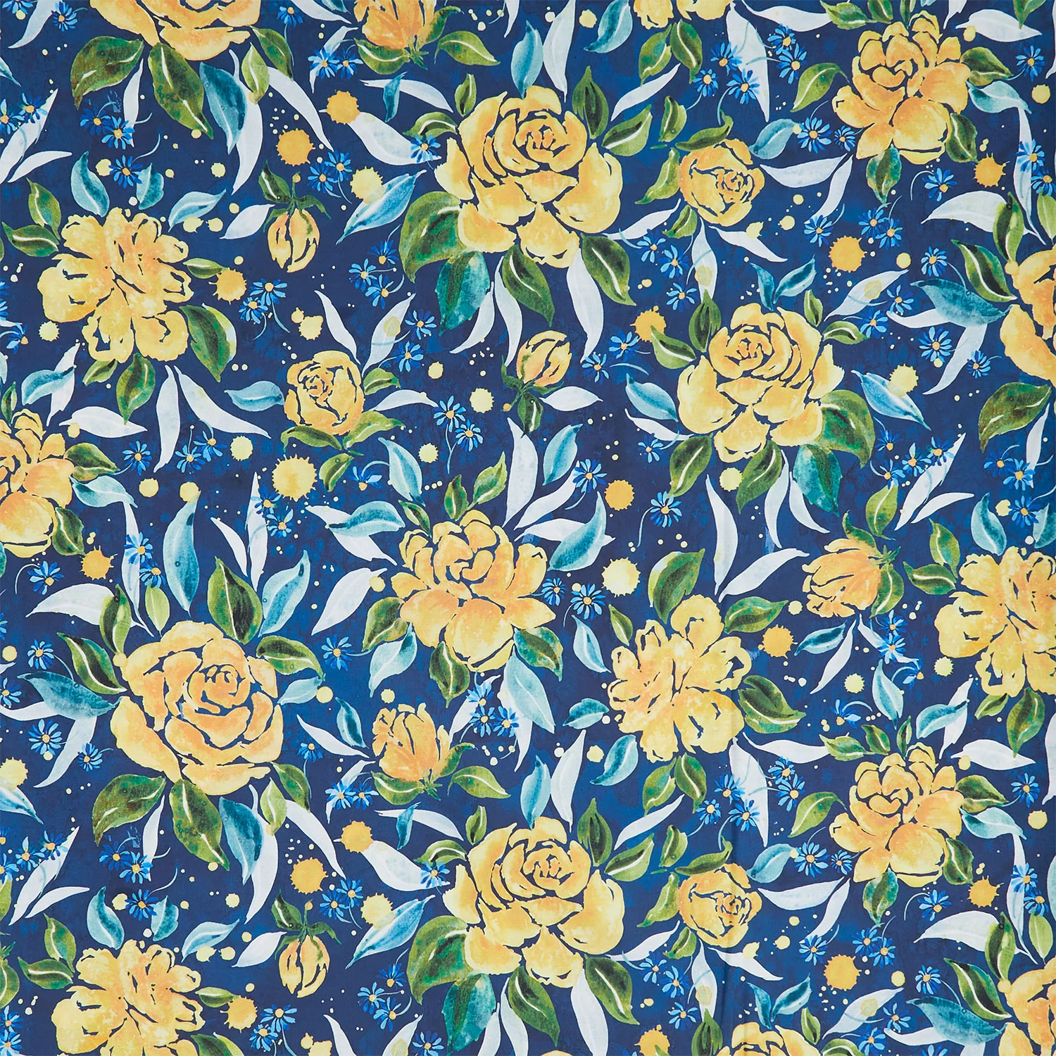 Sunshine and Blue Skies - Rose Upon Rows Lake 108" Wide Backing Lake