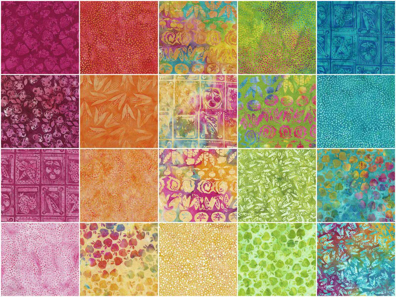 Sunshine Garden Batiks Favorites Strips - Image 3