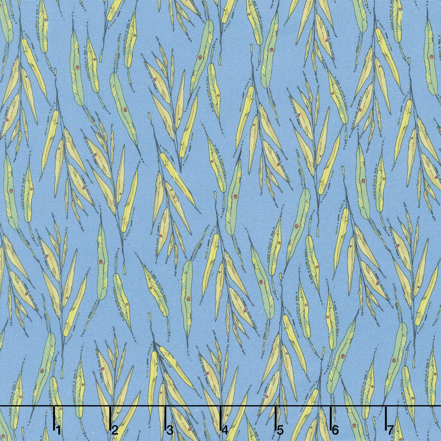 Sway by Kori - Willow Leaves Denim Yardage