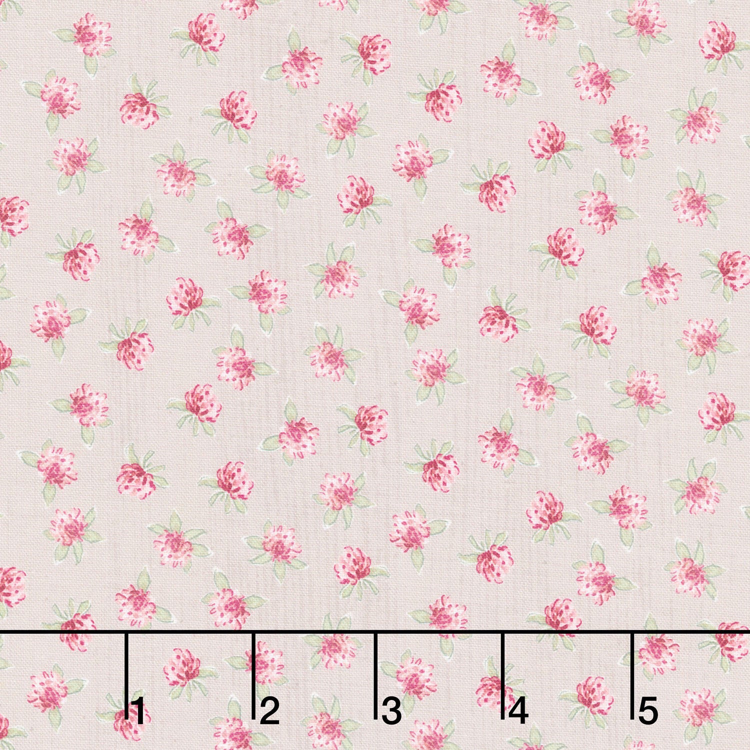 Sweet Honey Bee - Pink Floral Gray Yardage