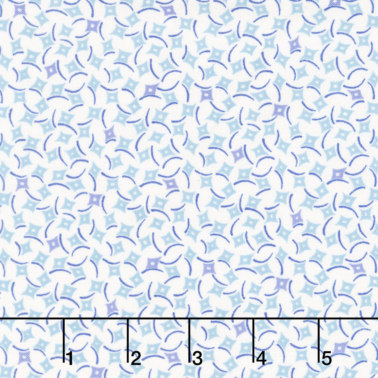 Sweet Things - Dancing Diamonds Blue Yardage