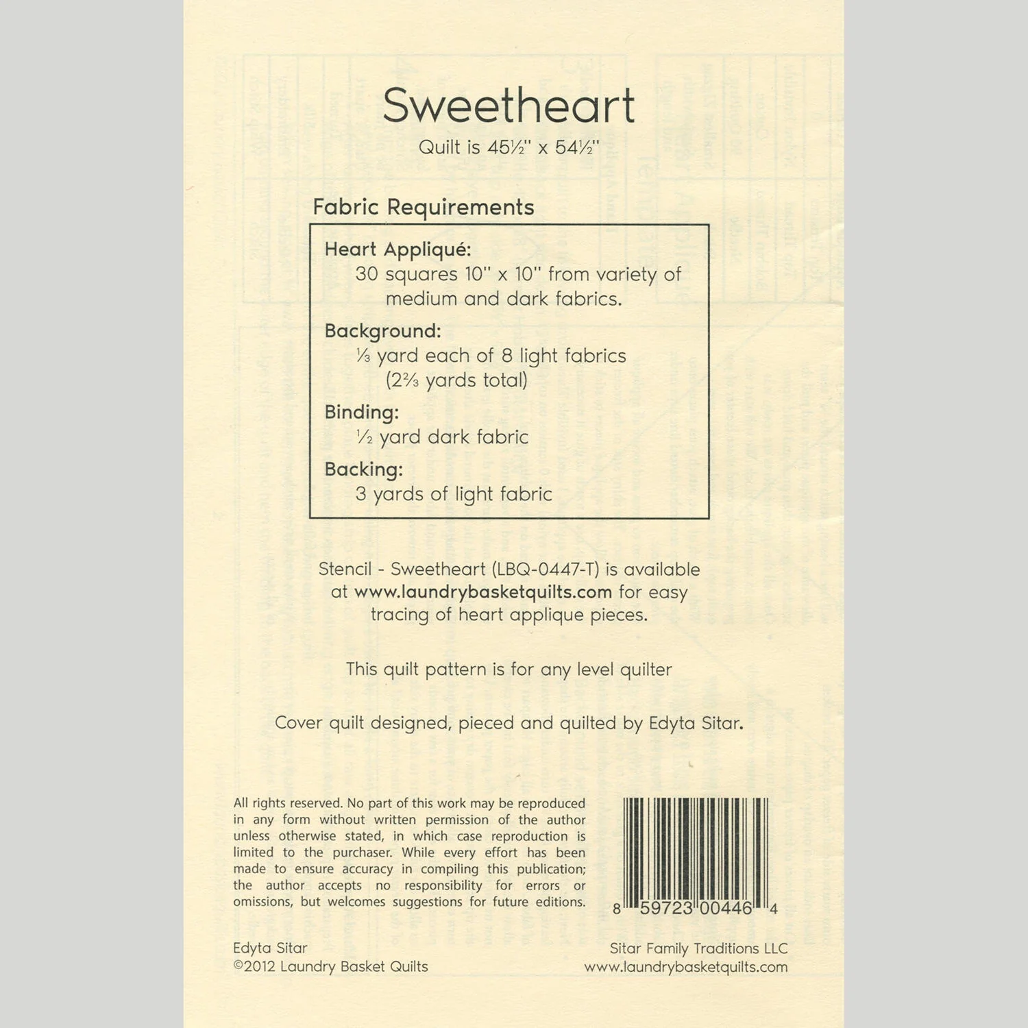 Sweetheart Quilt Pattern - Image 2