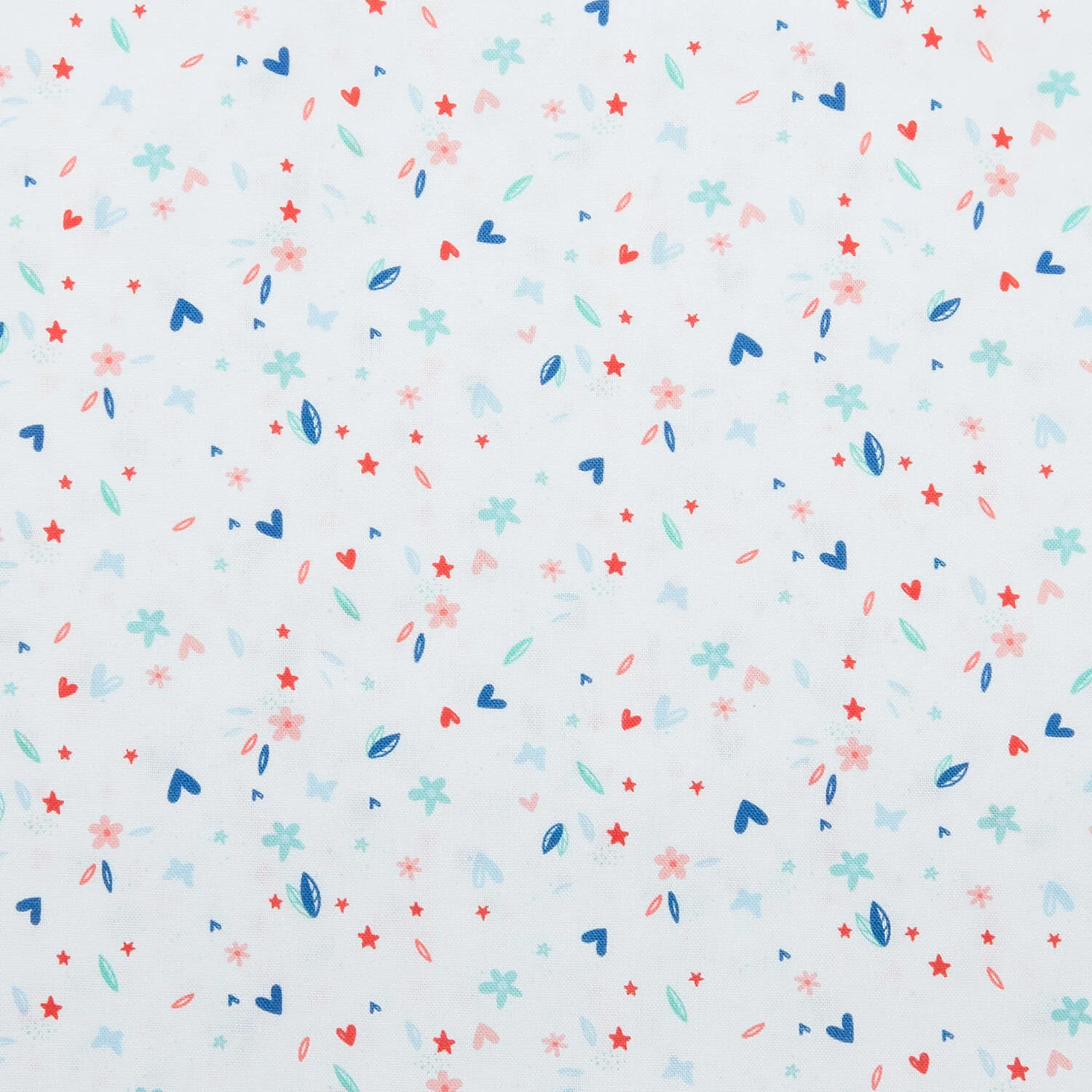 Sweetie - Hearts and Flowers White 2 Yard Cut - Image 2