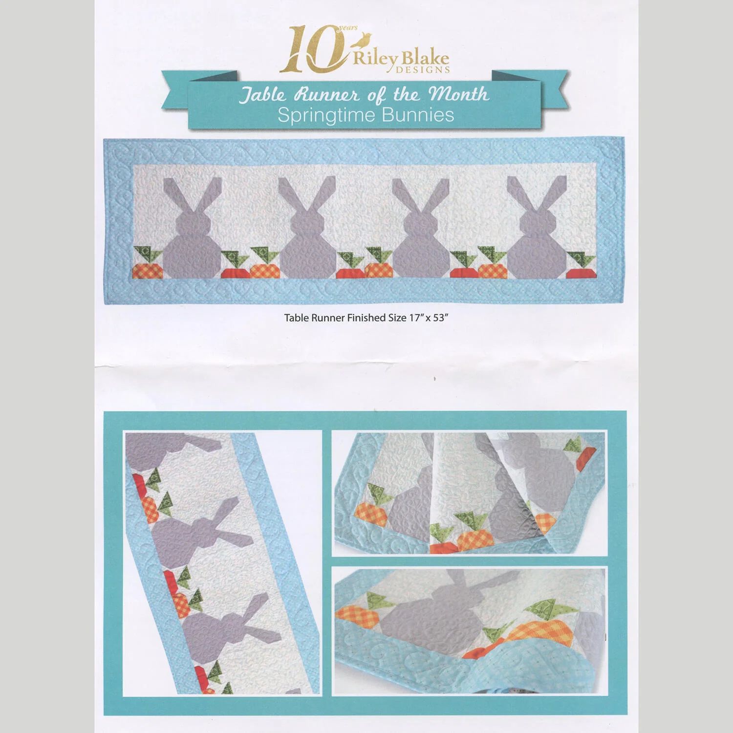 Table Runner of the Month - Springtime Bunnies - Image 3