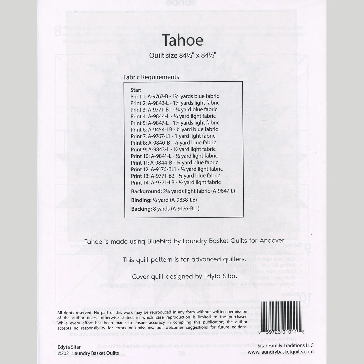 Tahoe Quilt Pattern - Image 2