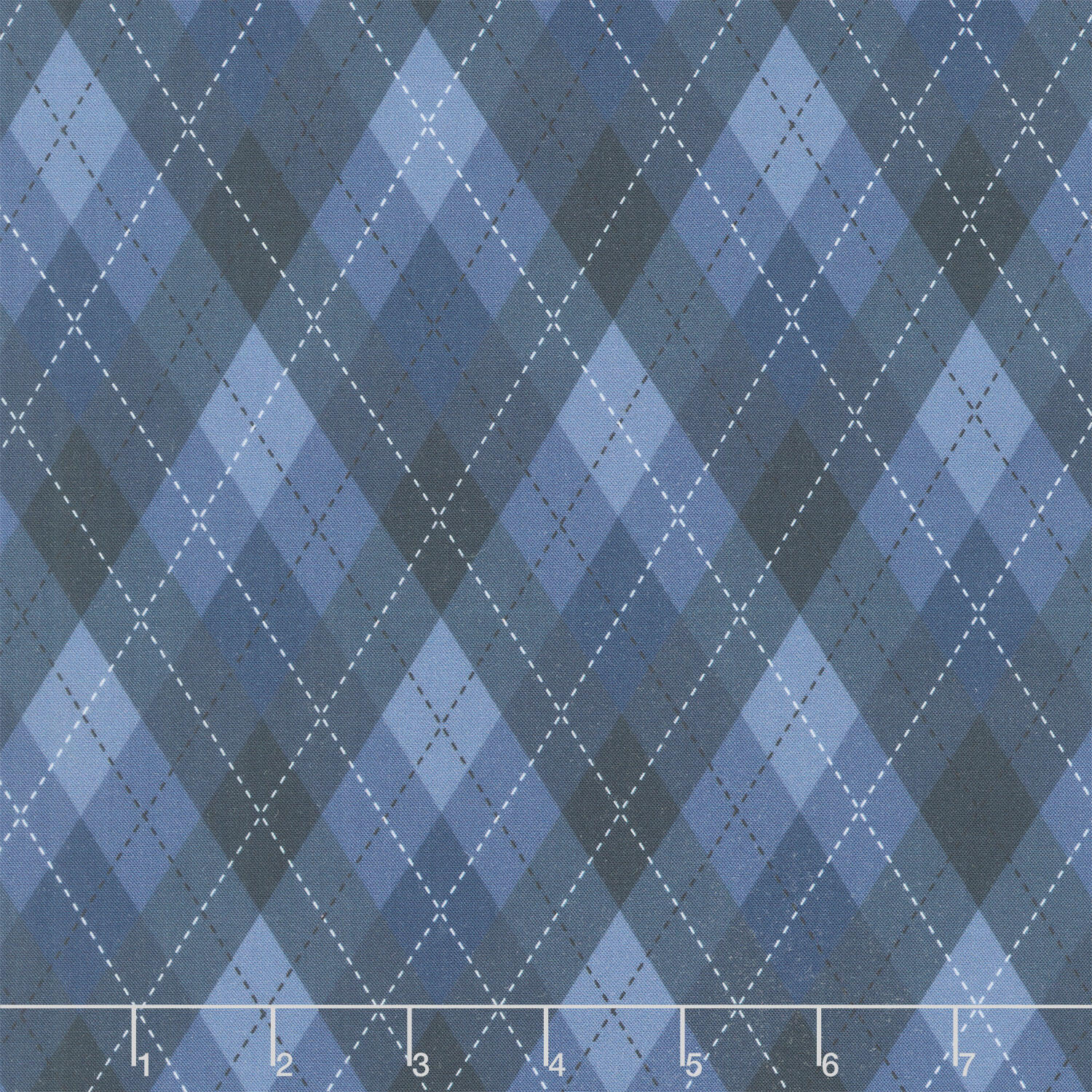 Tee Time! - Argyle Navy Blue Yardage