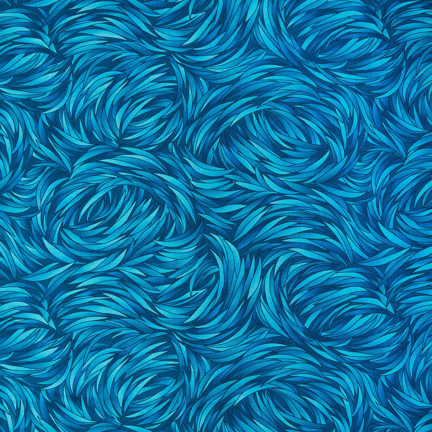 Tempest 108" - Swirl Turquoise 3 Yard Cut - Image 2