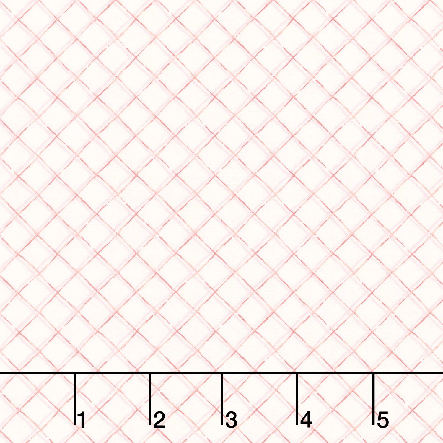 Terrace Blooms - Plaid Pink/White Yardage