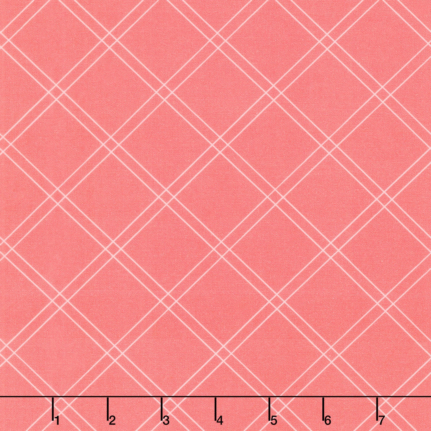 The Bright Side - Windowpane Plaid Pink Yardage