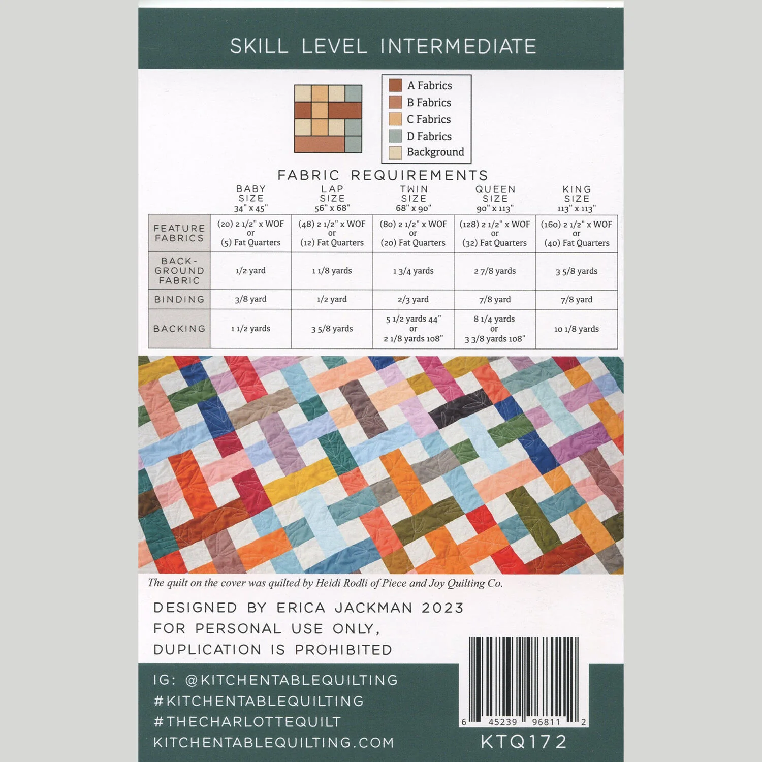 The Charlotte Quilt Pattern - Image 2