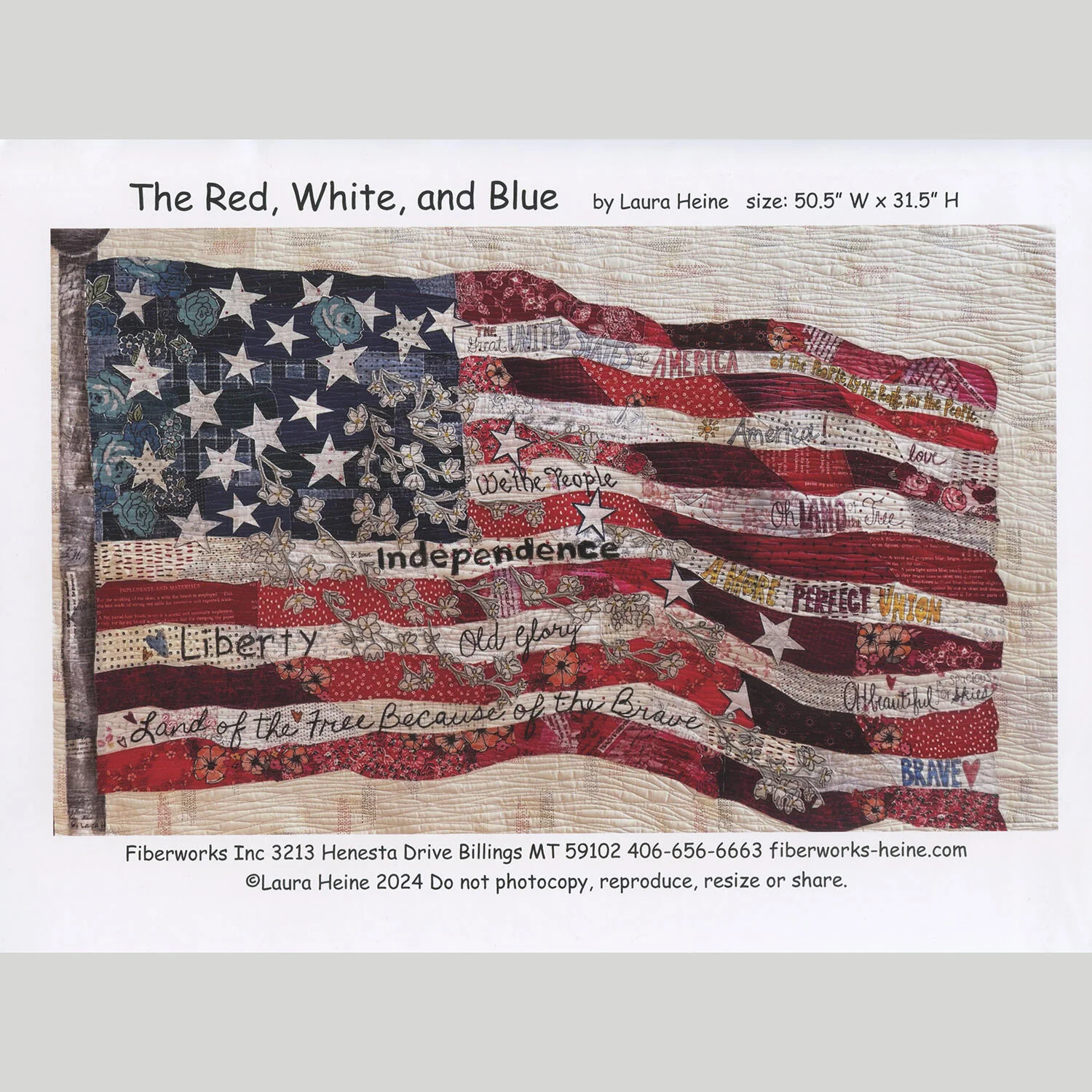 The Red, White, and Blue Flag Collage Pattern