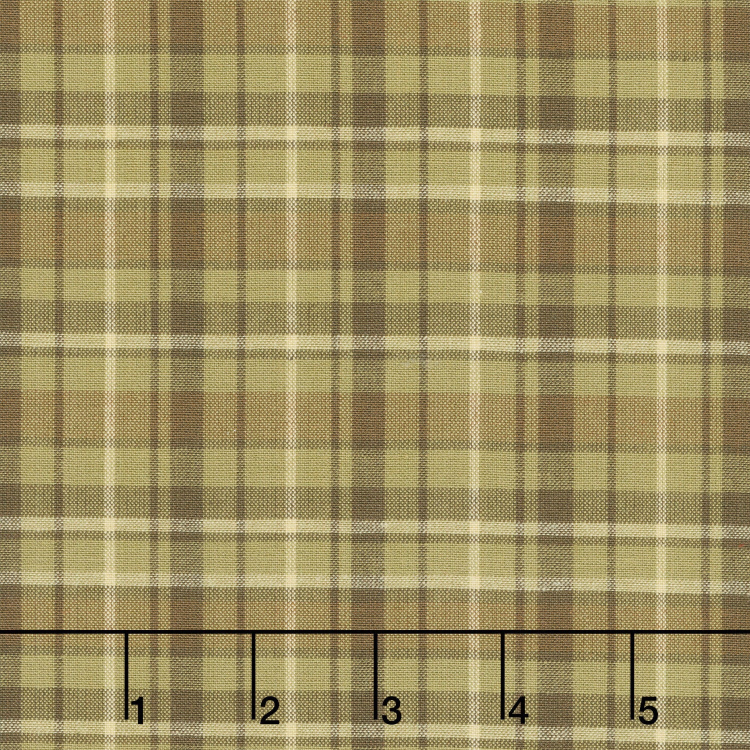 Thistle and Rye - Large Plaid Green Yardage